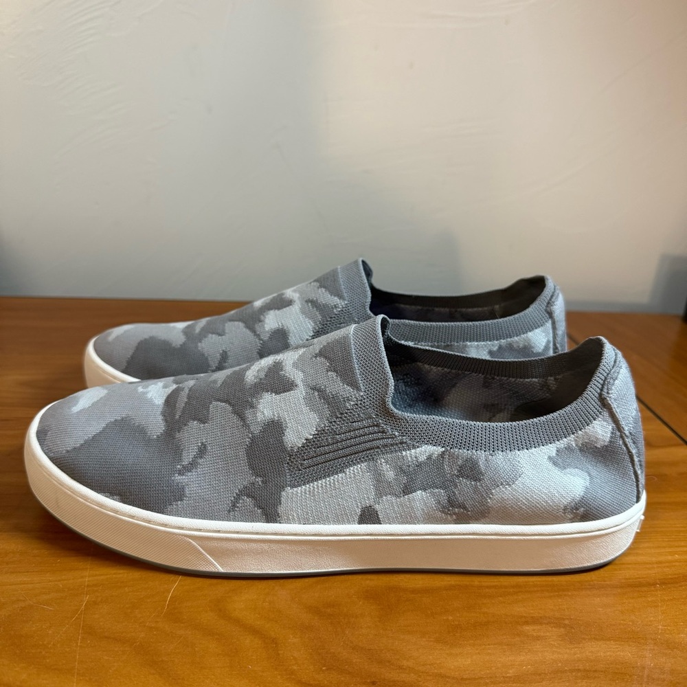 L.L.‎ Bean Women's Eco Bay Knit Slip-On Sneaker. Comfort Grey Camo Casual 11